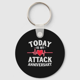 Open Heart Diseases Heart Attack Anniversary Surge Key Ring