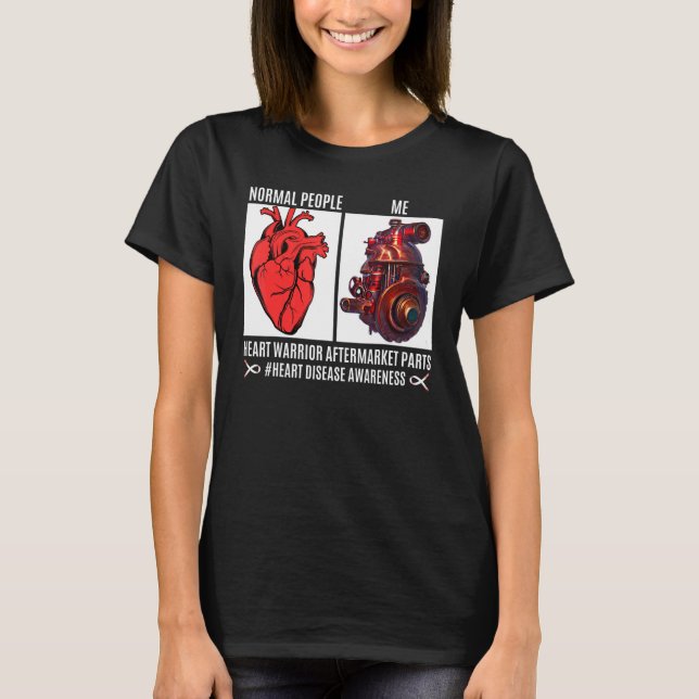 Open Heart Diseases Proud Surgery Survivor Afterma T-Shirt (Front)