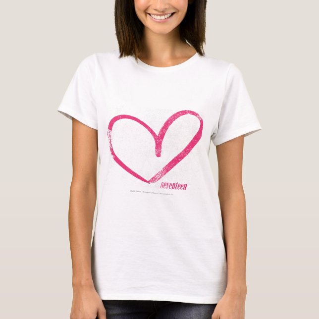 Open Heart Magenta T-Shirt (Front)
