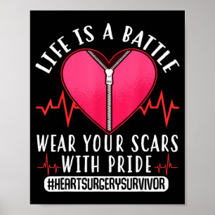 Open Heart Surgery Byp Awareness Heart Life Is A Poster