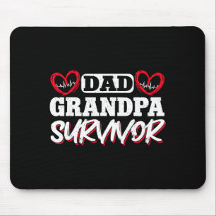 Open Heart Surgery Byp Awareness Heart Mouse Pad