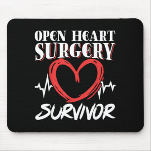 Open Heart Surgery Byp Awareness Heart Open Heart Mouse Pad
