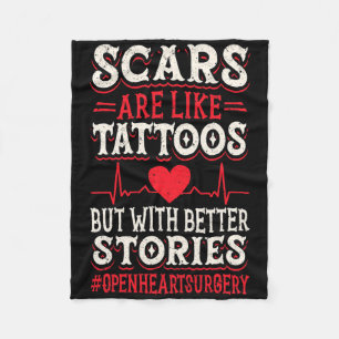 Open Heart Surgery Byp Awareness Heart Proud Mum O Fleece Blanket