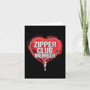 Open Heart Surgery Humour Funny Zipper Club Member Card