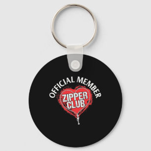 Open Heart Surgery Official Zipper Club Member Gif Key Ring