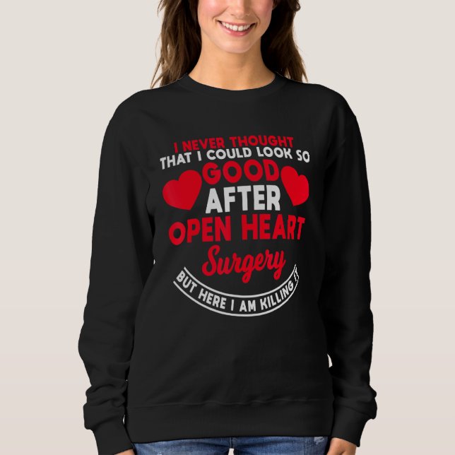Open Heart Surgery Quadruple Bypass Coronary Arter Sweatshirt (Front)