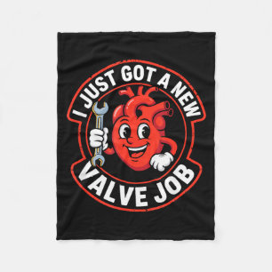 Open Heart Surgery Recovery Funny  Fleece Blanket