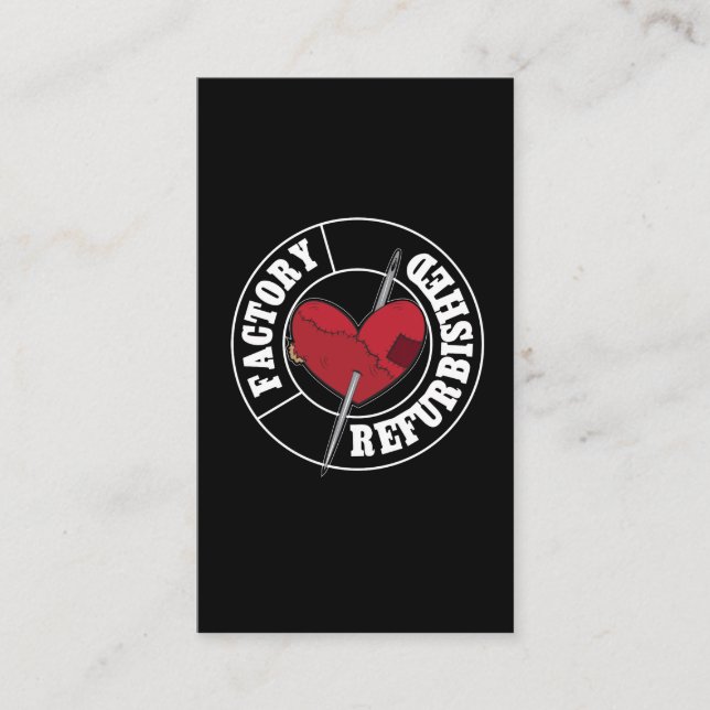 Open Heart Surgery Recovery Gift Business Card (Front)