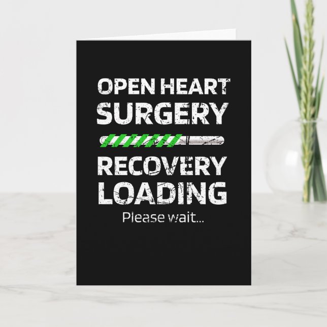 Open Heart Surgery Recovery | Open Heart Survivor Card (Front)