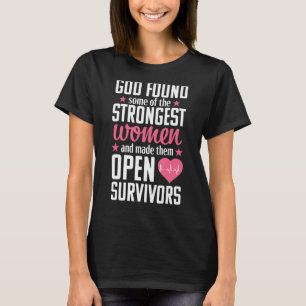 Open Heart Surgery Survivor Bypass Recovery Women T-Shirt