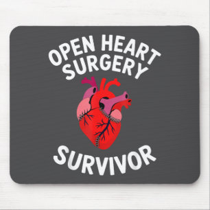 Open Heart Surgery Survivor Heart Attack Warrior E Mouse Pad