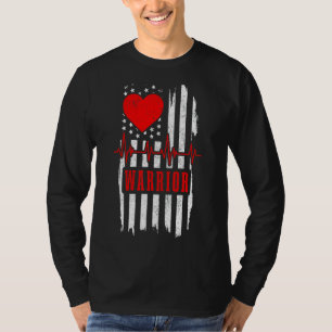 Open Heart Surgery Warrior Patriotic Transplant By T-Shirt