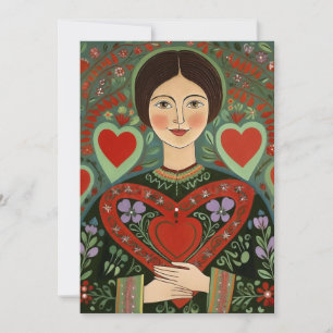 Open Hearted Folk Holiday Card