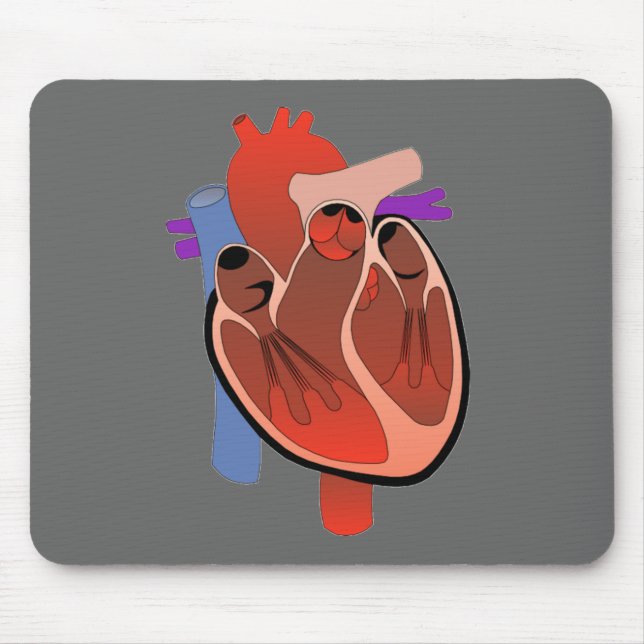 Open Hearted Mouse Pad (Front)
