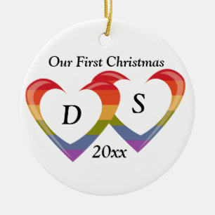 Open Hearts Ceramic Tree Decoration