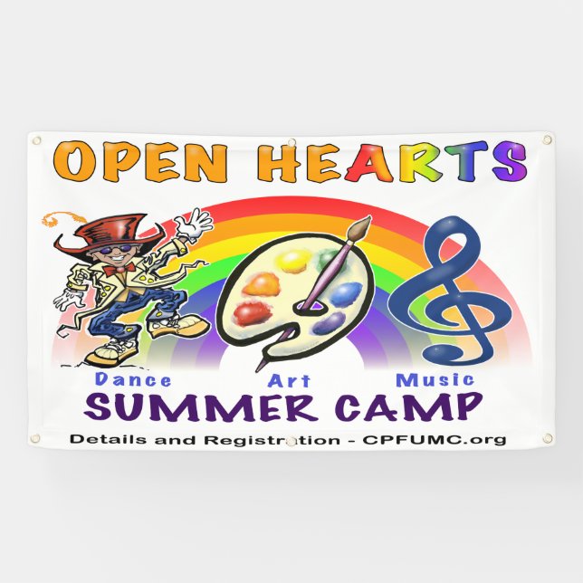 Open Hearts Summer Camp Banner (Horizontal)