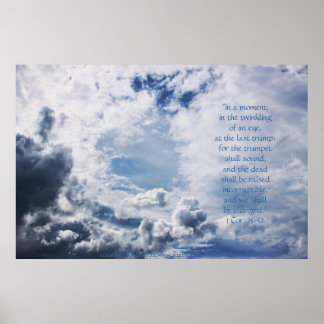 Open Heavens Print w/Scripture Verse