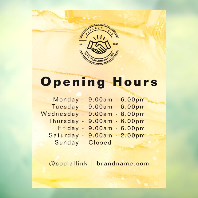 Open Hours Modern Business Logo (Sheet 3)
