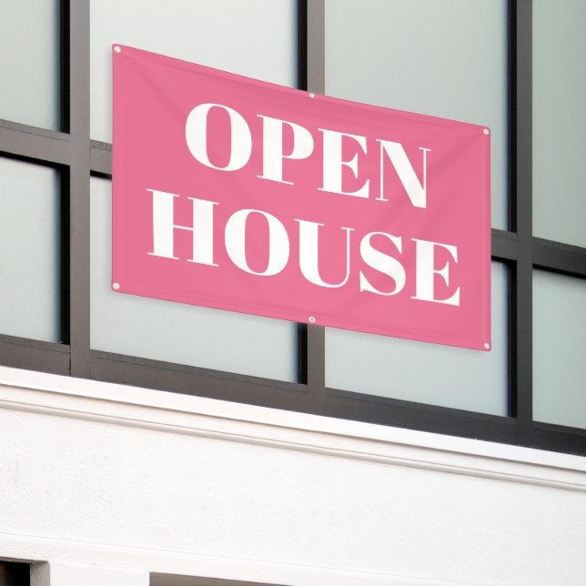 OPEN HOUSE Banner (Outside Building)