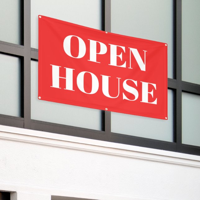 OPEN HOUSE Banner (Outside Building)