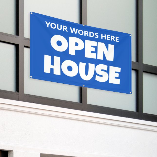 OPEN HOUSE Custom Banner (Outside Building)