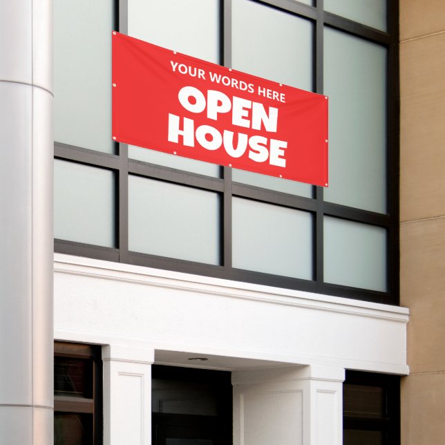 OPEN HOUSE Custom Banner (Outside Building)