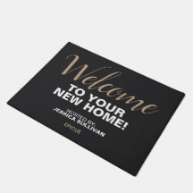 Open House Door Mat - Welcome Custom Name