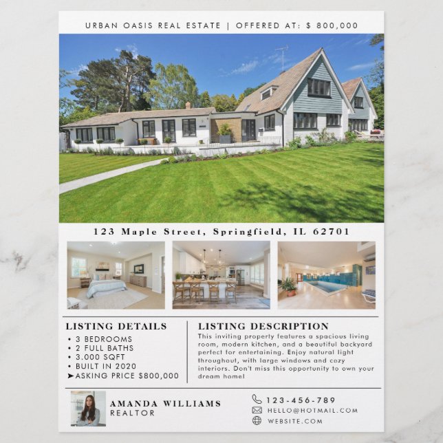 Open House Modern Property Flyer (Front)