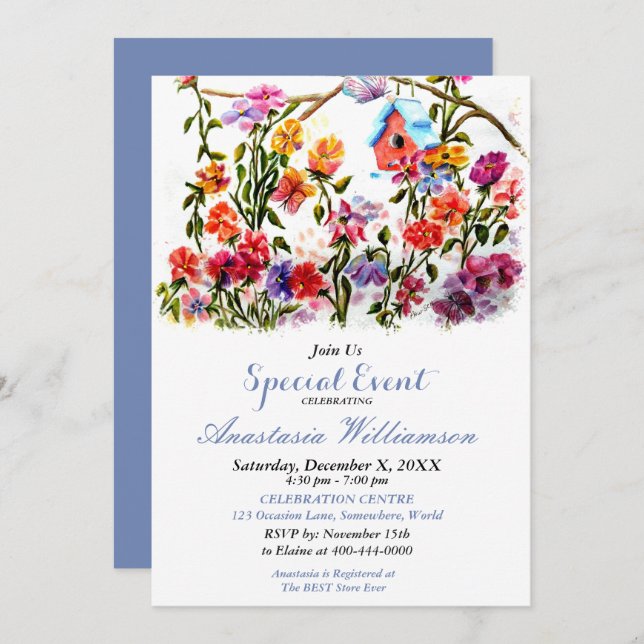 OPEN HOUSE PARTY EVENT INVITE (Front/Back)