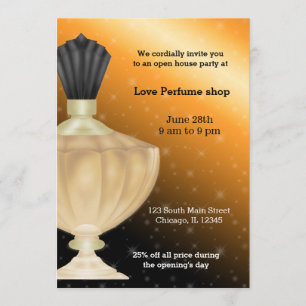 Open House Perfume store Invitation