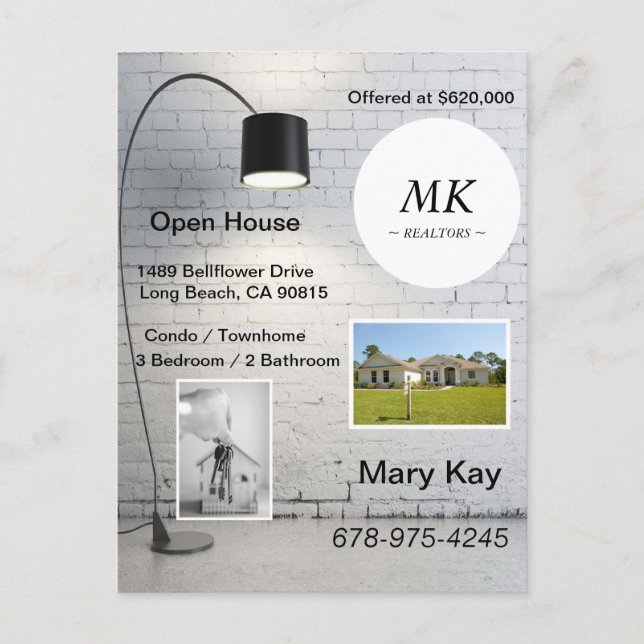 Open House Postcards For New Homeowners (Front)