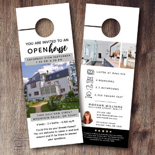 Open House Real Estate Marketing Door Hanger