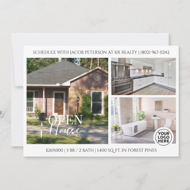 Open House | Real Estate Property Flyer Invitation (Front)