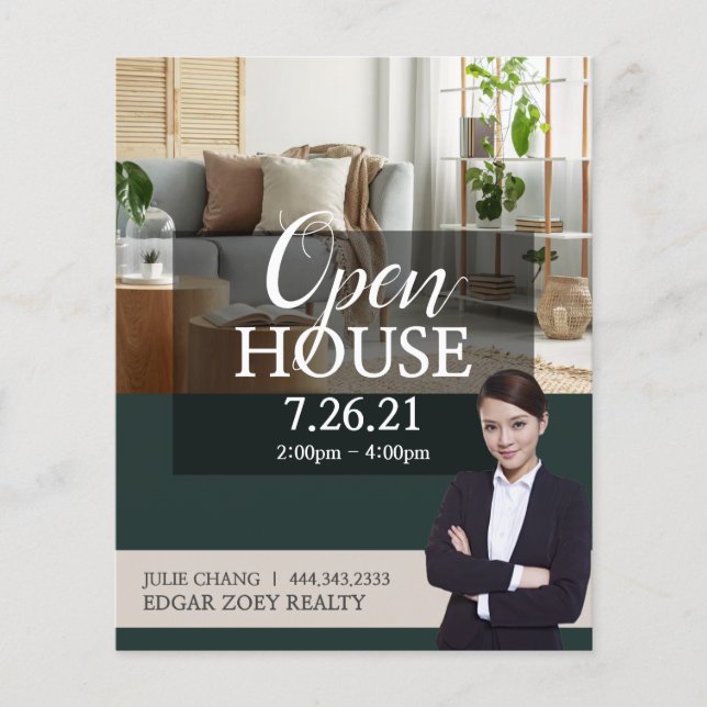 Open House Real Estate Realtor Flyer (Front)