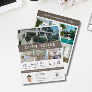 Open House Real Estate Realtor Flyer