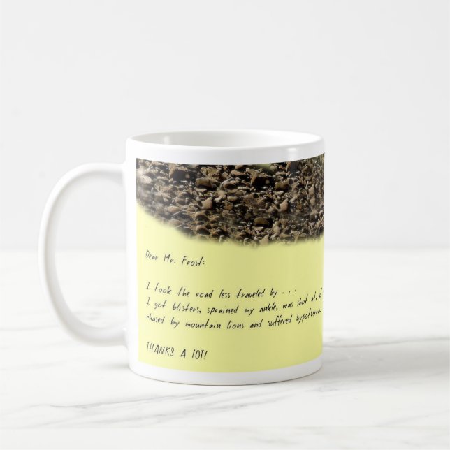 OPEN LETTER TO ROBERT FROST COFFEE MUG (Left)