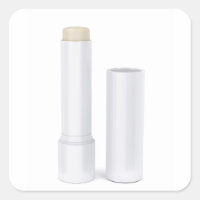 Open lip balm stick