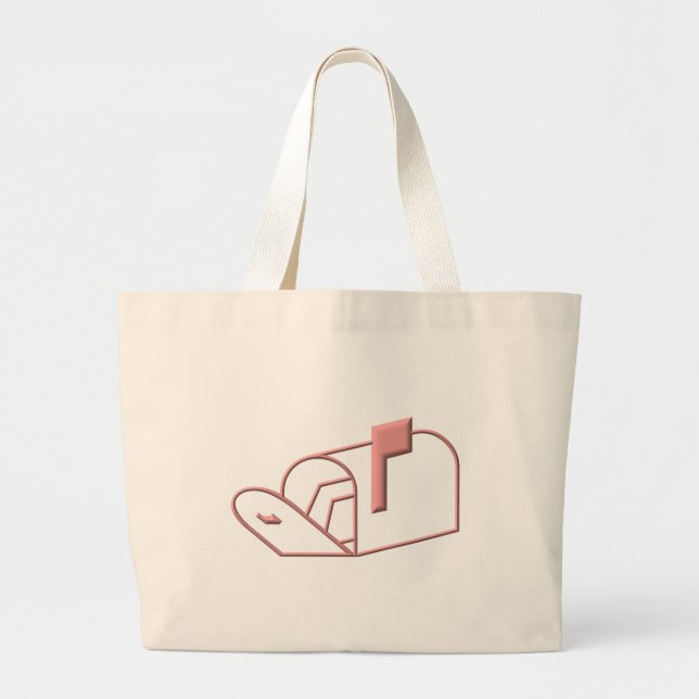 Open Mailbox Large Tote Bag (Front)