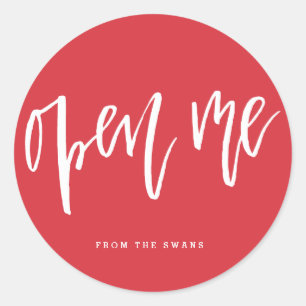 Open Me Gift Sticker