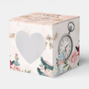 Open Me Vintage Alice In Wonderland Fairytale Favour Box
