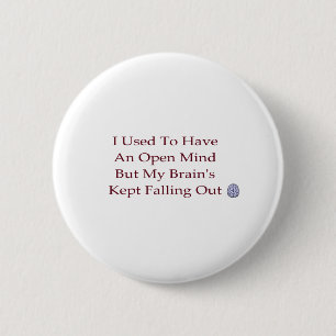 Open Mind 6 Cm Round Badge
