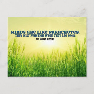 Open Minds Inspirational Post Card
