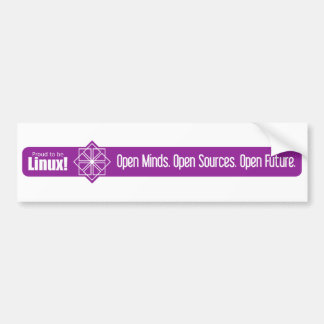Open Minds, Open Sources, Open Future - CentOS Bumper Sticker
