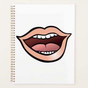 Open Mouth Lips Teeth Tongue Planner