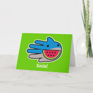 Open Mouth Shark Card