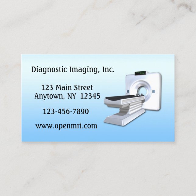 Open MRI Business Card (Front)