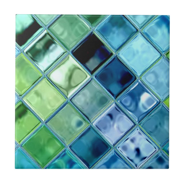 Open Ocean Tile or Trivet ~ custom ~ customisable! (Front)