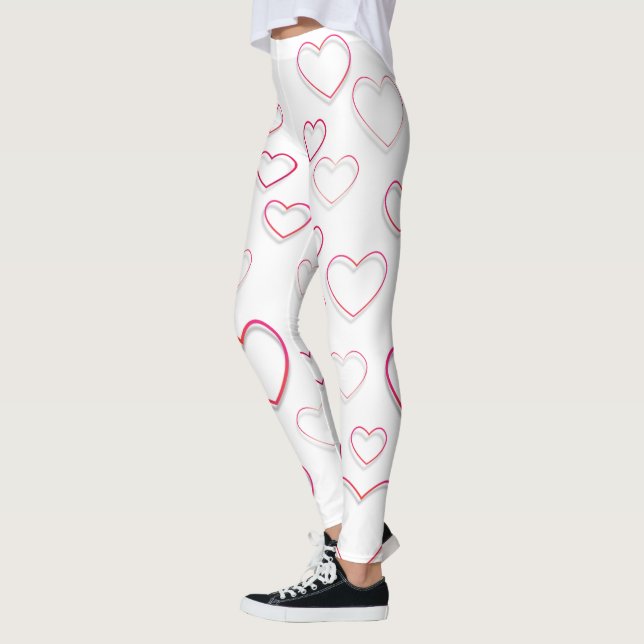 Open Red Hearts Leggings (Left)
