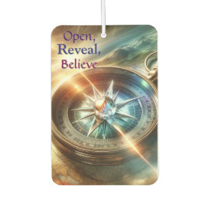 Open, Reveal, Believe Car Air Freshener