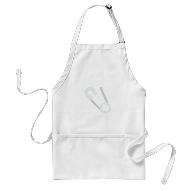 open safety pin standard apron (Front)